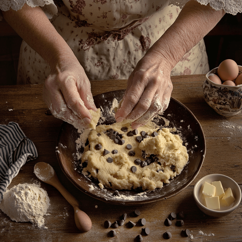 Chocolate Butter Cookies: The Ultimate Guide to a Classic Treat 4 Mixing dough for chocolate butter cookies in a bowl