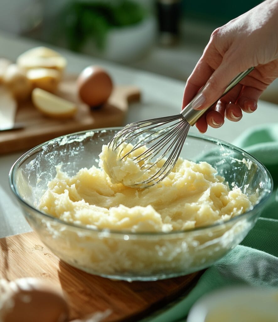 Passover Potato Pie: A Delicious and Traditional Holiday Recipe 4 Grated potatoes and sautéed onions in separate bowls.