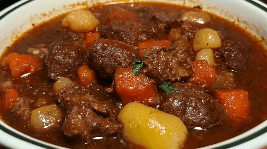 Mexican Beef Stew: A Flavorful and Hearty Traditional Dish 2 A bowl of Mexican Beef Stew with fresh garnishes