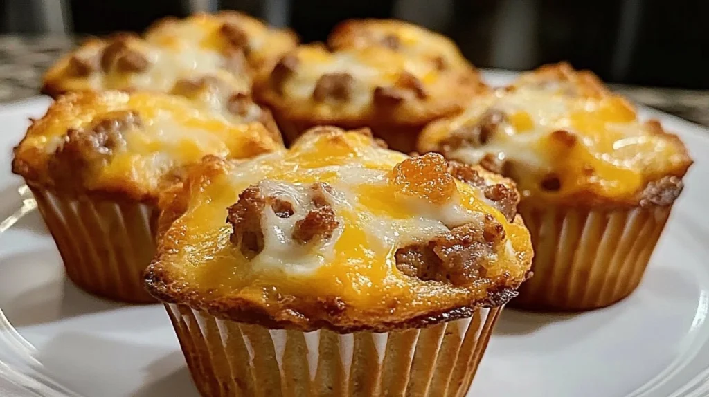  Cheesy Sausage Egg Muffins