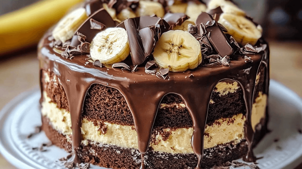 Chocolate Banana Cake - Moist, Easy, and Delicious Recipe 2 Chocolate Banana Cake dessert