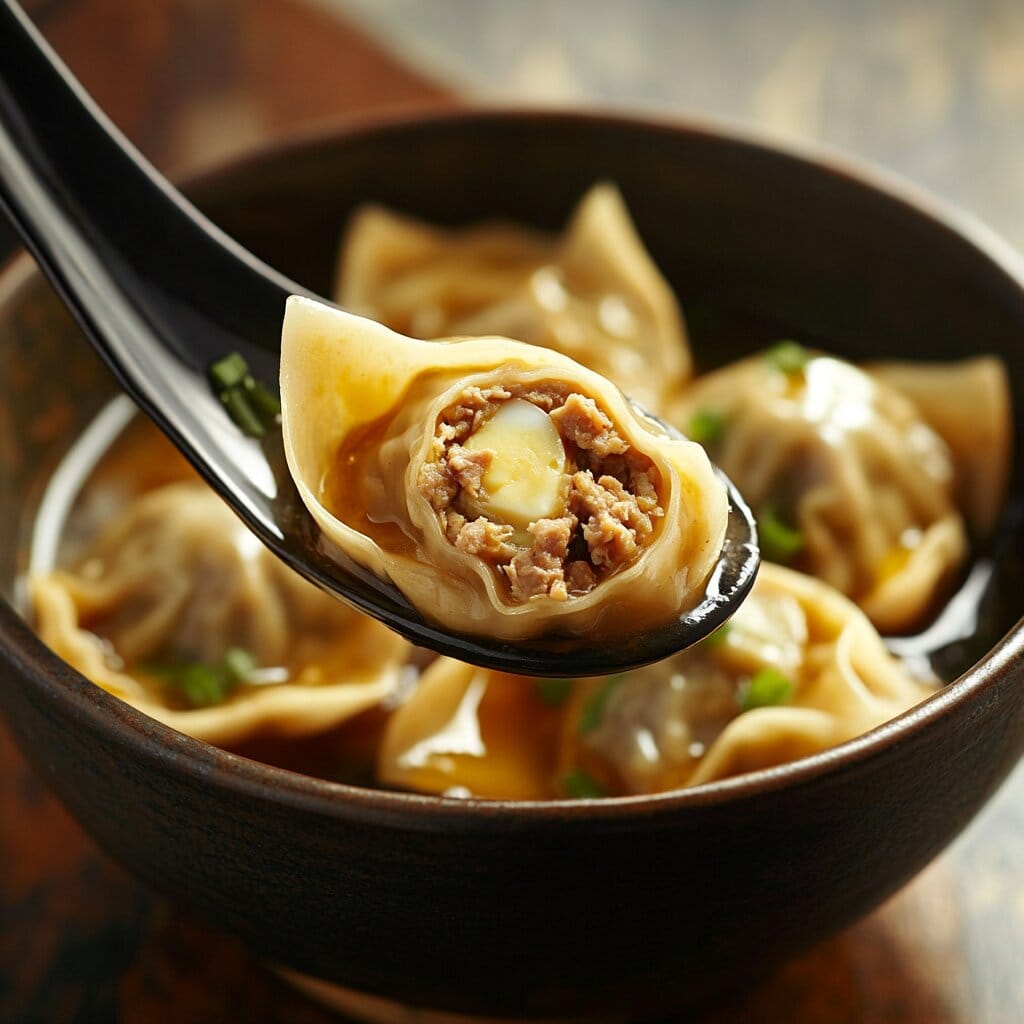 Subgum Wonton Soup – A Flavorful and Nutritious Delight 2 wang03618 A bowl of Wonton with one and a half Wonton on one sp 3a8fb8e0 65a3 4216 a02c c94a10cd825d Subgum Wonton Soup – A Flavorful and Nutritious Delight
