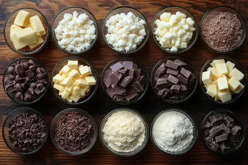 Ingredients for Authentic German Chocolate Cupcakes and Materials Need