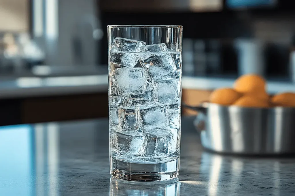 AMF Drink : Shocking Cocktail to Excite Your Night 3 Fill a tall glass (a highball or hurricane glass works best) with ice cubes to keep your drink icy cold.
